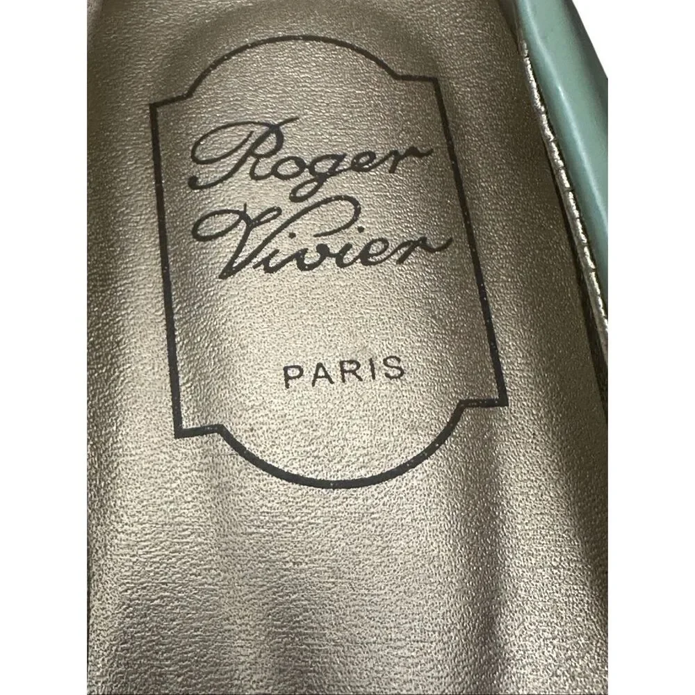 Roger Vivier Gommettine Patent Leather Ballet Flats Sz 38 US7.5 - Picture 10 of 10